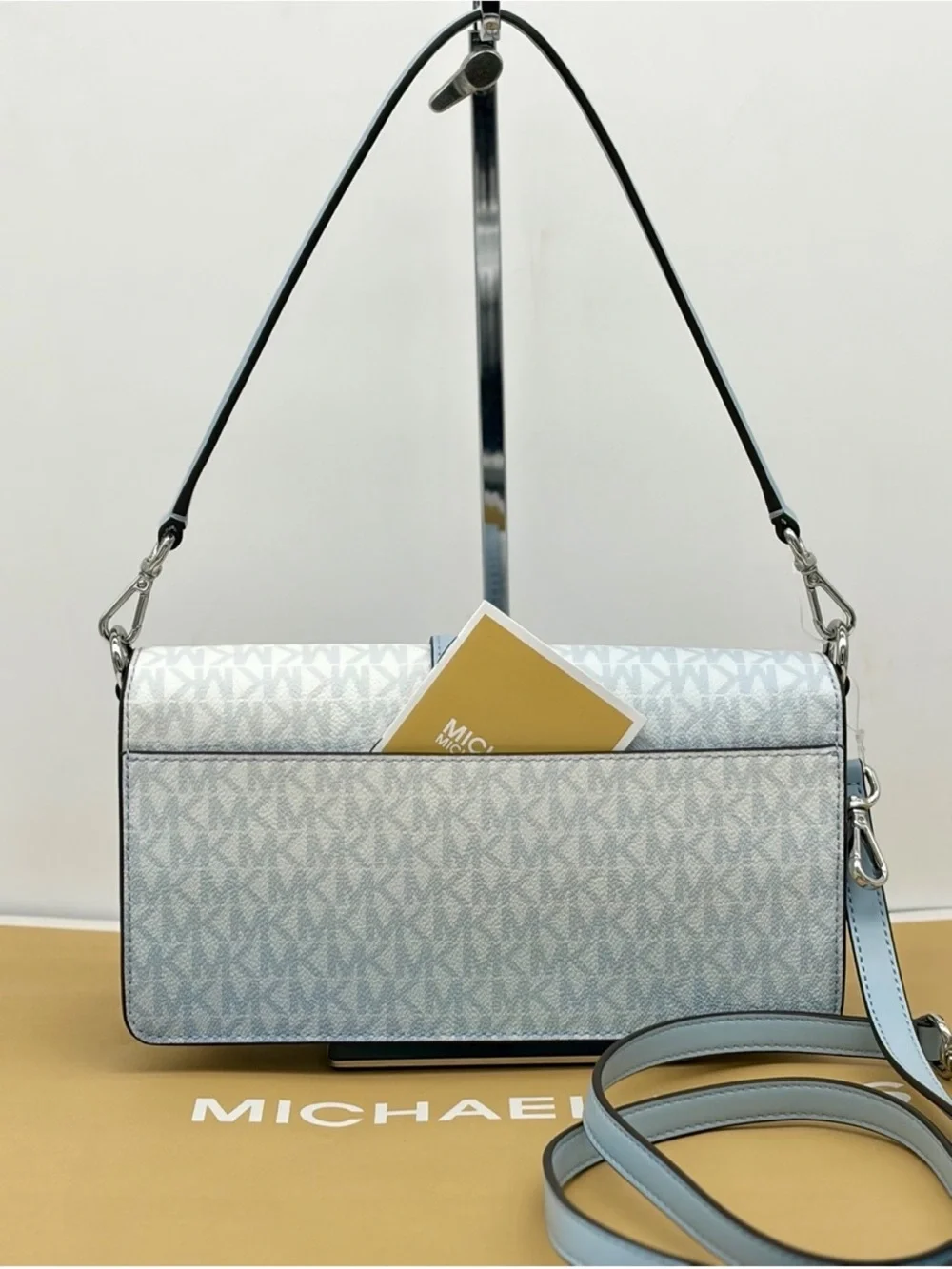 MICHAEL KORS Greenwich Medium Signature Logo Ombré Shoulder Bag Crossbody